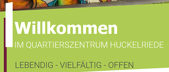 Ausschnitt der Webseite des Quartierszentrum Huckelriede