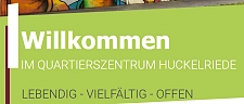 Ausschnitt der Webseite des Quartierszentrum Huckelriede