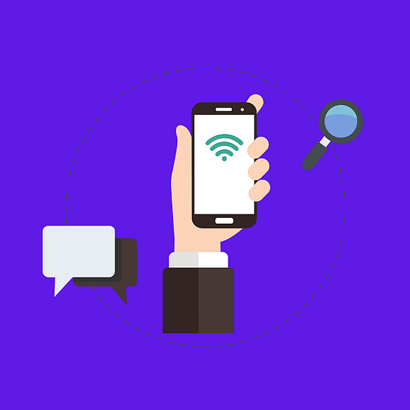 Pictogramm von Whatsapp-Bildschirmoberfläche
