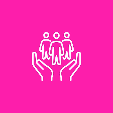 ICON: Hände, die Menschen "halten"