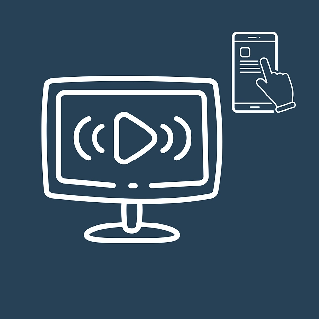 Icon Monitor und Smartphone 