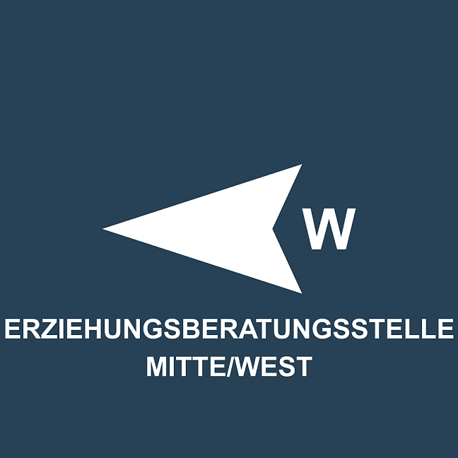 Kompassnadel, die nach Westen zeigt
