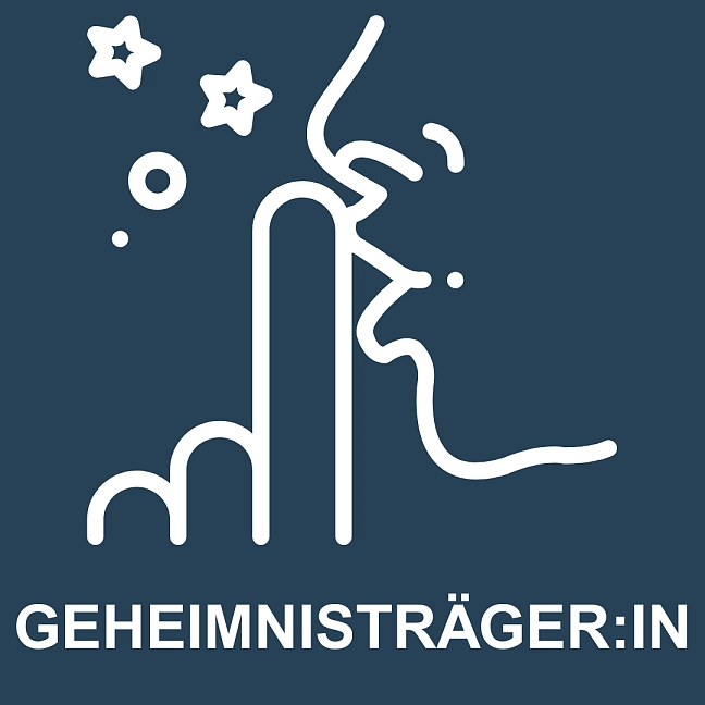 Mensch, der einen Finger vor den Mund hält