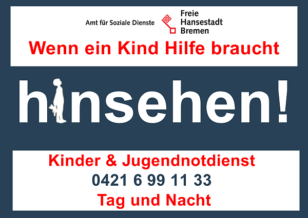 Hilfe im Notfall - Kinder- und Jugendnotdienst