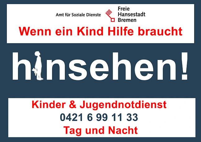 Hilfe im Notfall - Kinder- und Jugendnotdienst