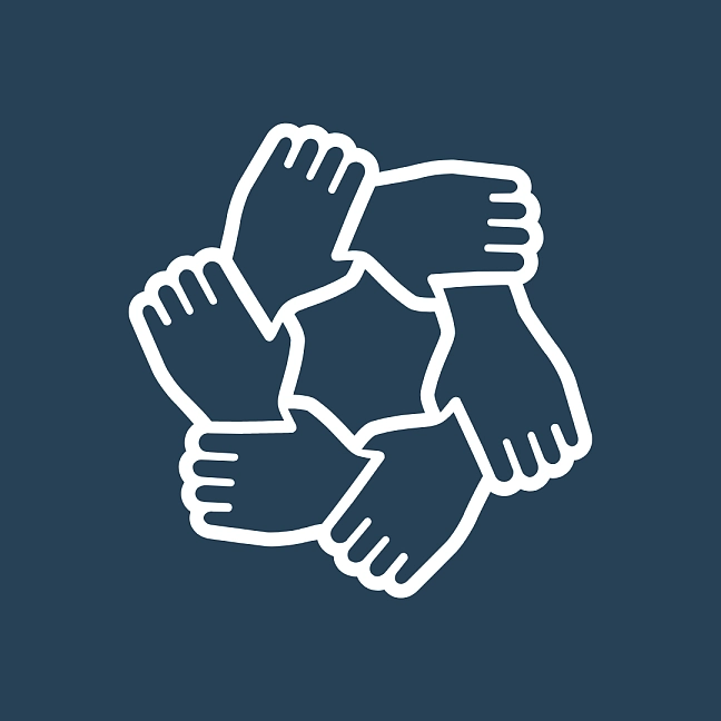 Teilhabe: viele Hände