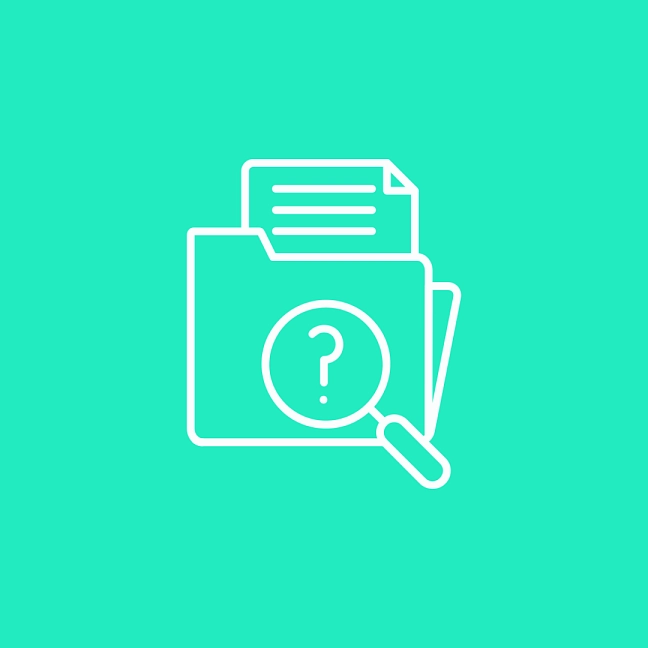 ICON Akte mit dem Text Verwaltung