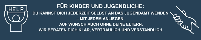 Icon Mensch mit einem Help Schild sowie Icon ineinander greifende Hände 